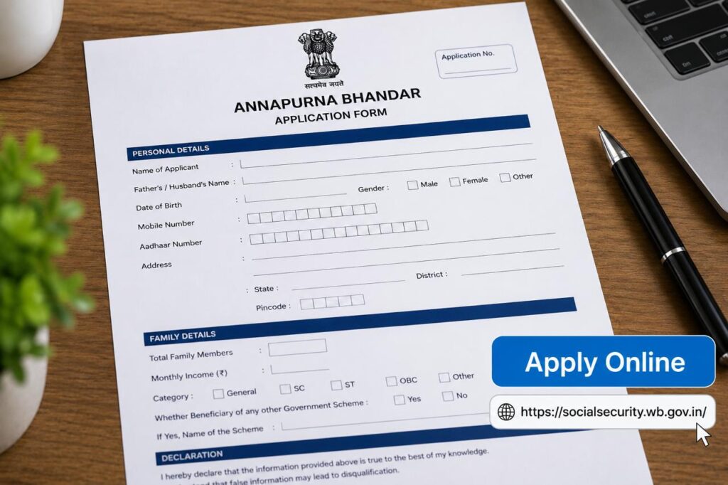 Annapurna Bhandar Form pdf